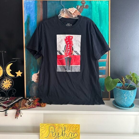 NIKE Pile of Boxes & Collector Holding Shoe Boxes Size L - Picture 3 of 16